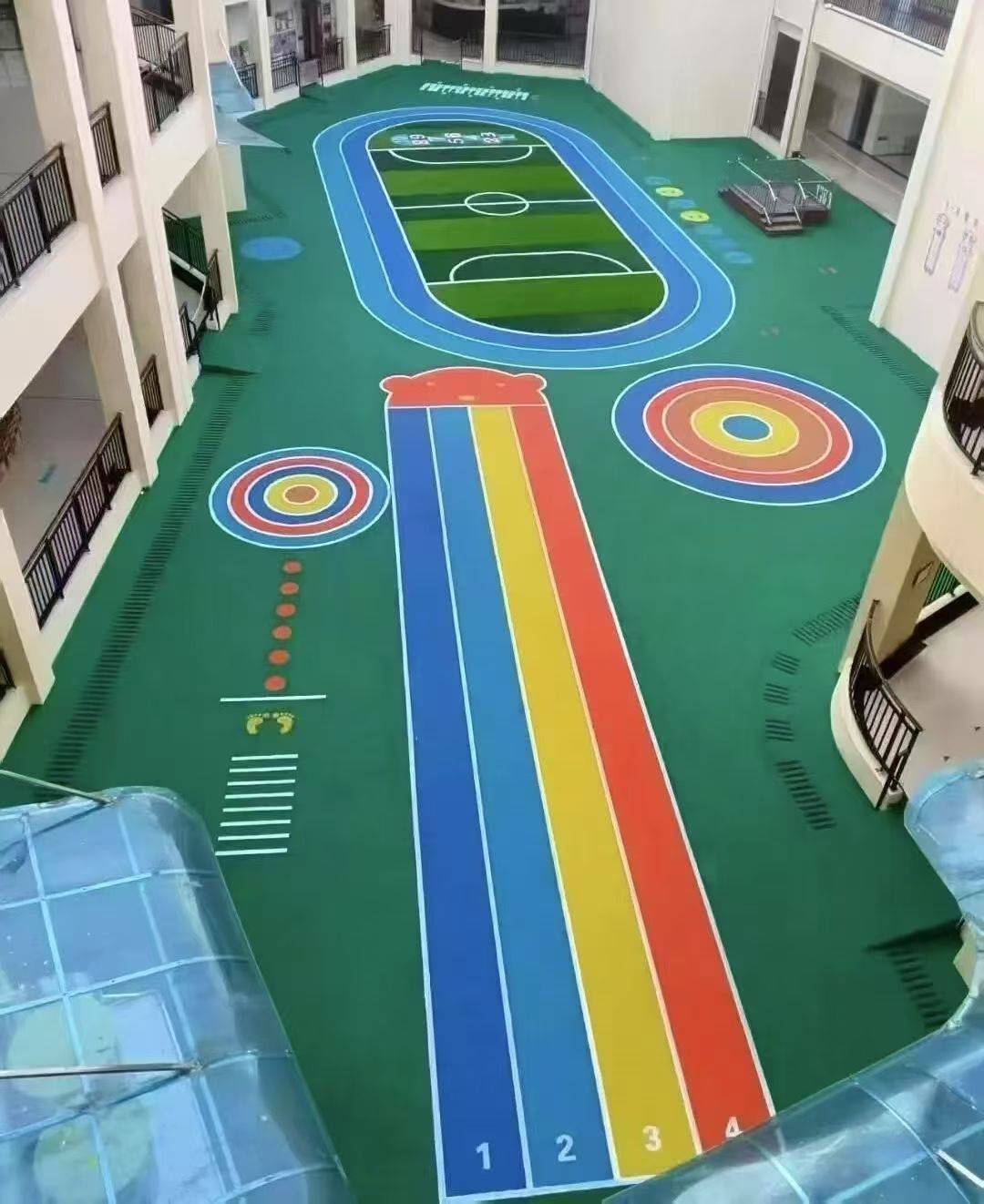 三明市幼儿园塑胶跑道预制型跑道 - 厂家
